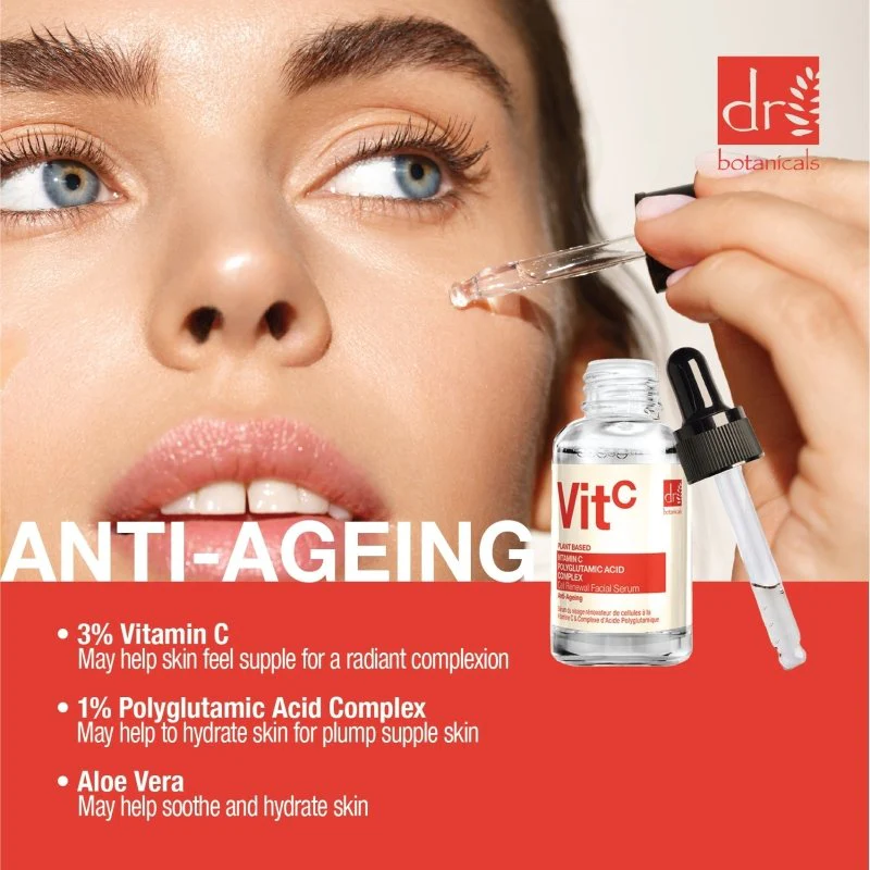 Vitamin C 3% & Polyglutamic Acid Complex 1% & Brightening Facial Serum 1.01 fl oz - Image 3