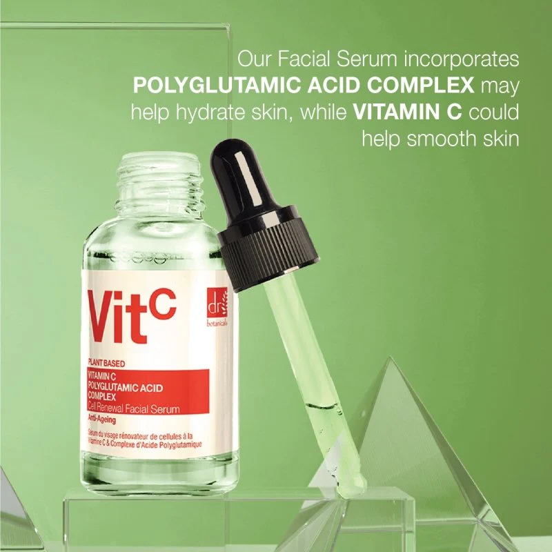 Vitamin C 3% & Polyglutamic Acid Complex 1% & Brightening Facial Serum 1.01 fl oz - Image 5