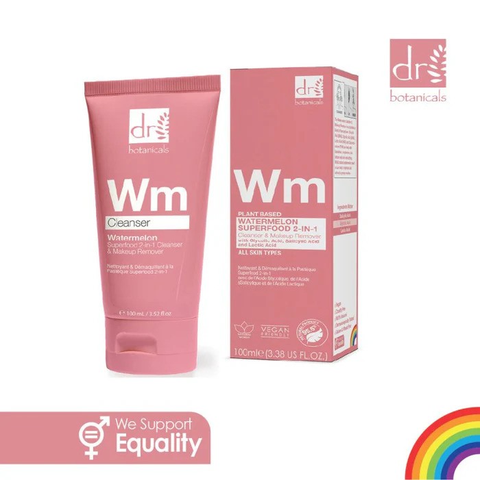 Watermelon Superfood 2-in-1 Cleanser & Makeup Remover 100ml with Glycolic Acid, Salicylic Acid and Lactic Acid 1% - Image 2