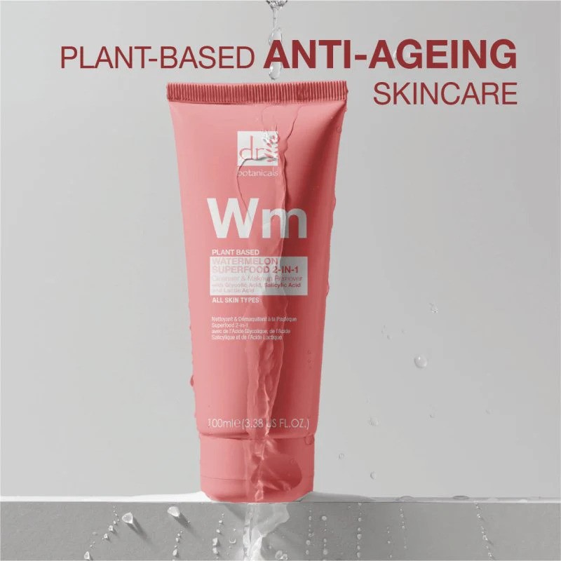 Watermelon Superfood 2-in-1 Cleanser & Makeup Remover 100ml with Glycolic Acid, Salicylic Acid and Lactic Acid 1% - Image 3